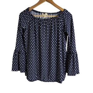 Michael Kors Navy Polka Dot Women's Top